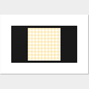 Yellow Gingham Posters and Art